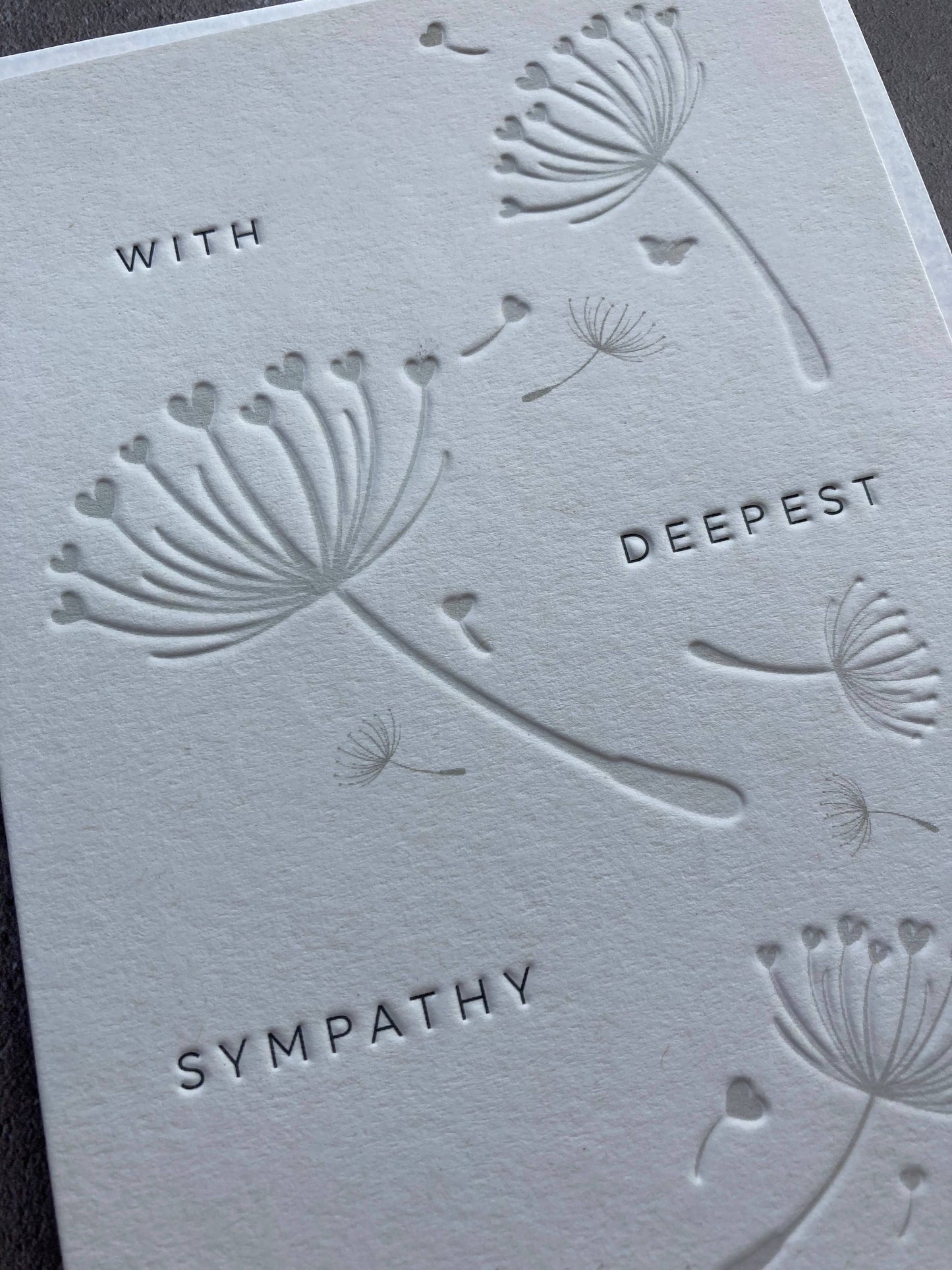 Sympathy Flowers Card