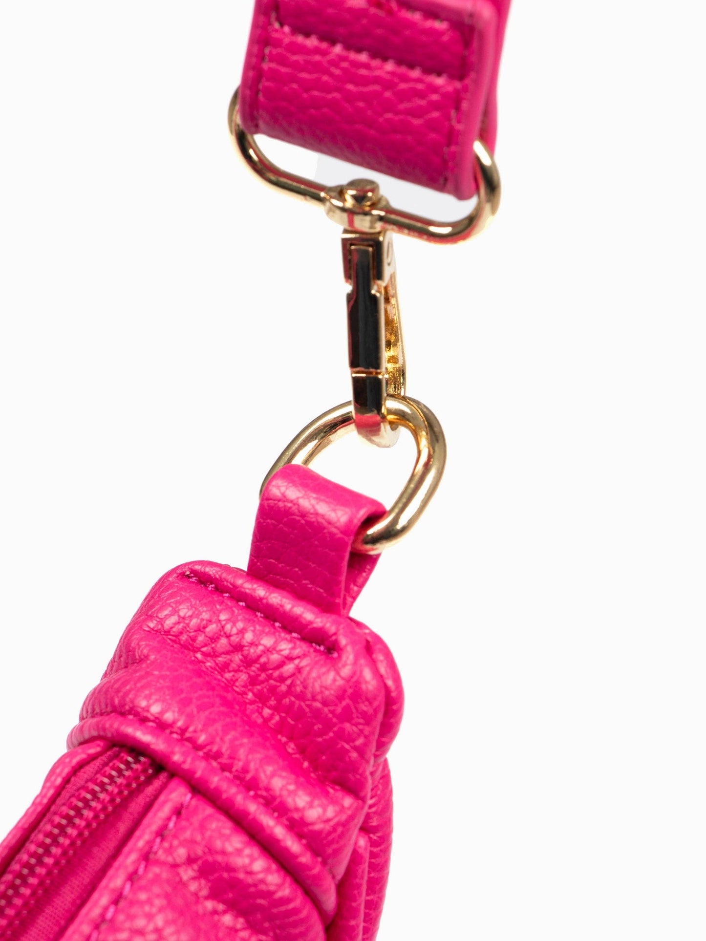 Half Moon Crossbody Bag -  Fushia Pink