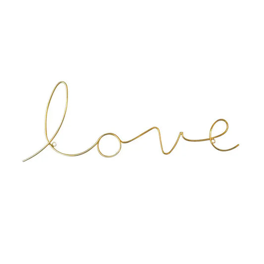 Bombay Duck Love Wire Word Gold