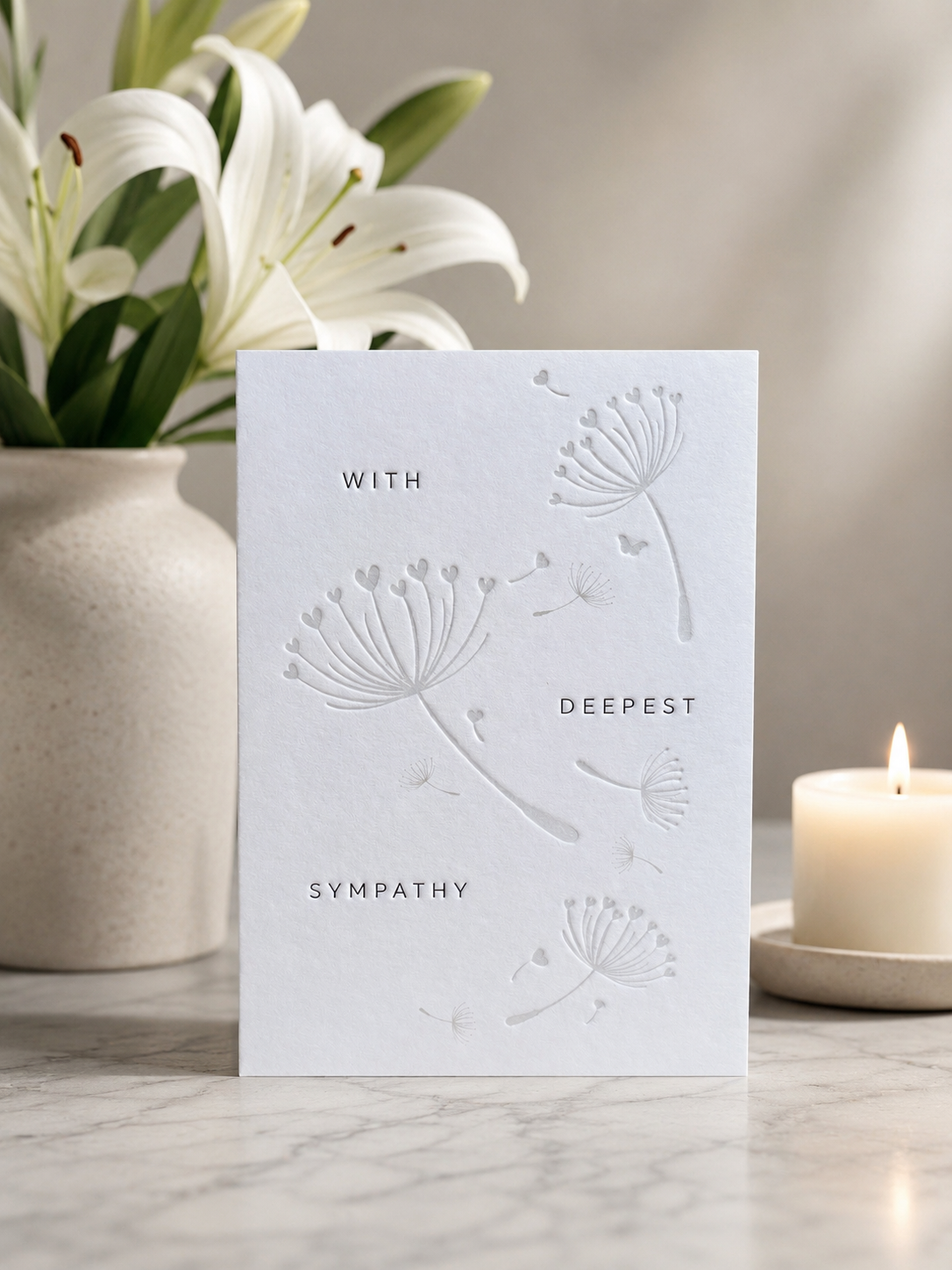 Sympathy Flowers Card
