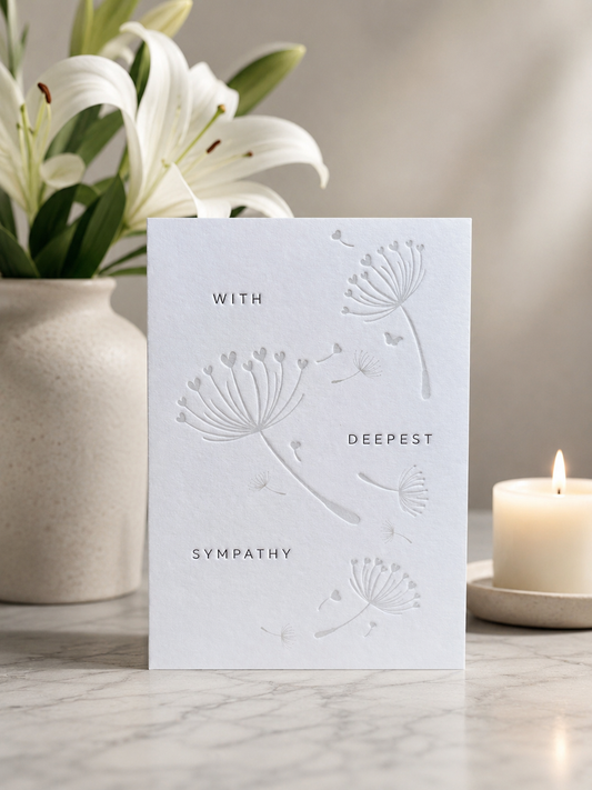Sympathy Flowers Card