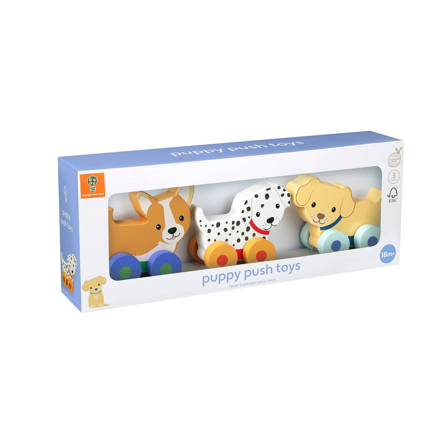 Wooden Puppy Push Toys