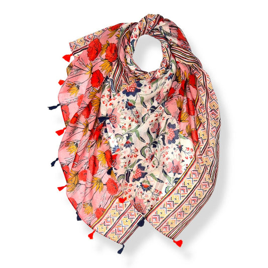 Botanic print scarf