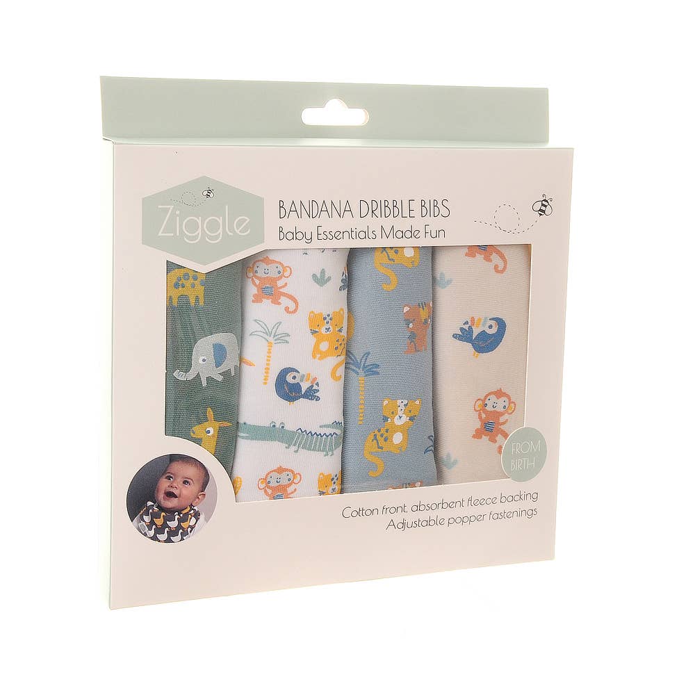 Savanna Animals Bib Set - Savanna - Animals - Bib -Baby Gift