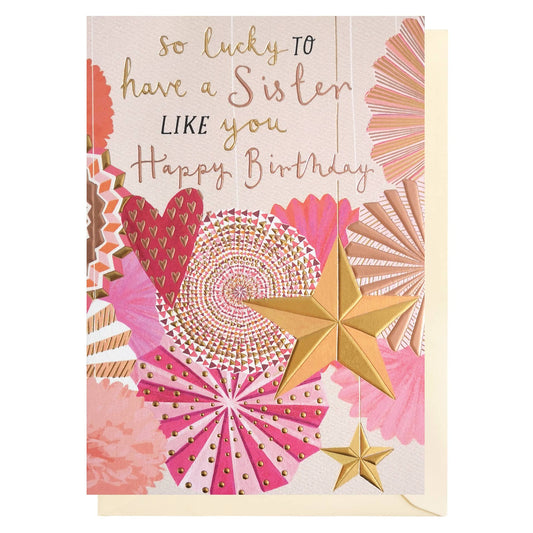 Sister Happy Birthday Card | Female Birthday Card