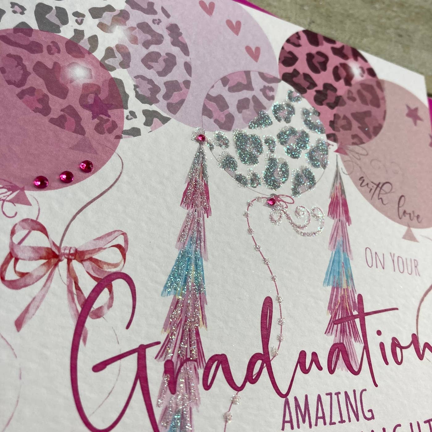 Granddaughter Granduation - Leopard Print Balloons (S330-GD)