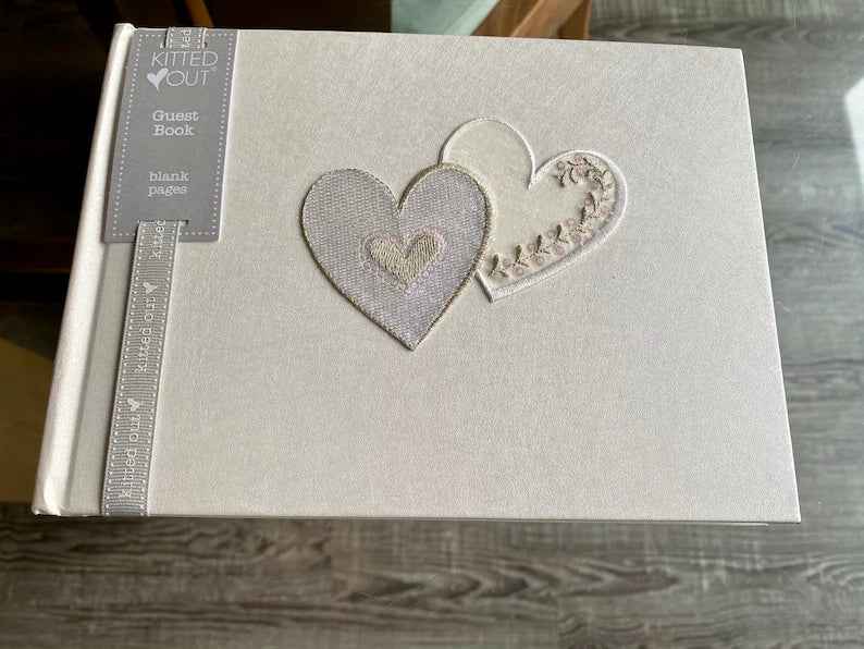 Heart Guest Book with Blank Pages