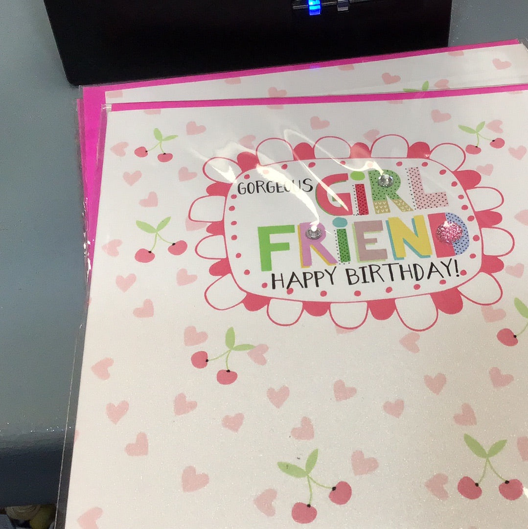 Girlfriend birthday card -fruit punch