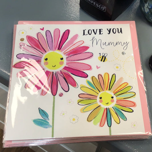 Mummy birthday card - Katie Phythian paintbox
