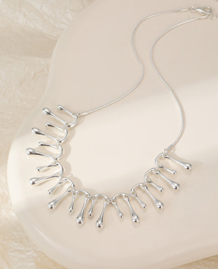 Silver Plated Statement Necklace