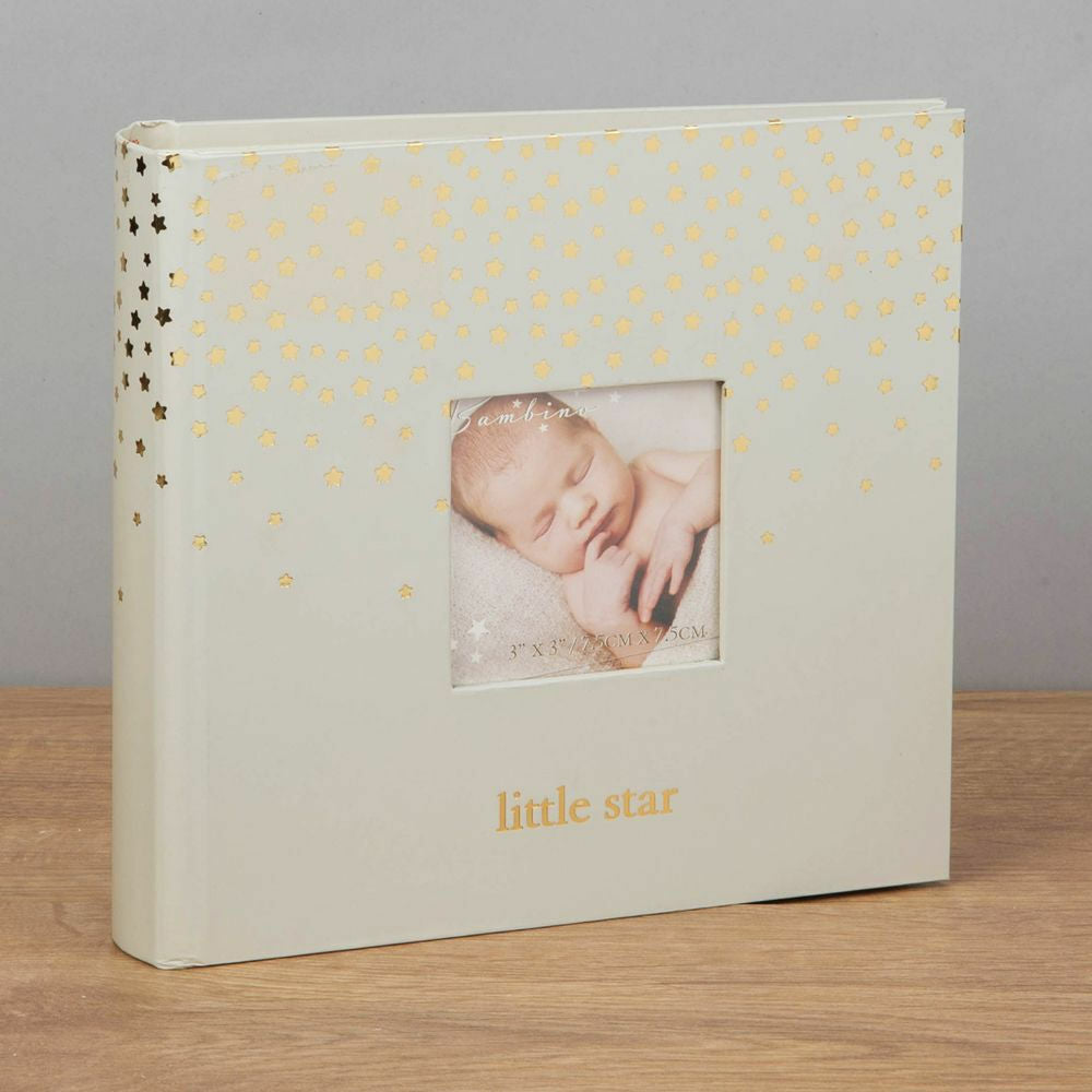 Bambino Little Stars Photo Album Holds 80 4" x 6" Prints - Little Star