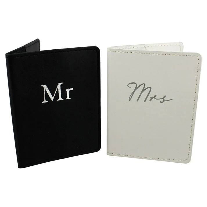 Mr & Mrs Passport Holder Set