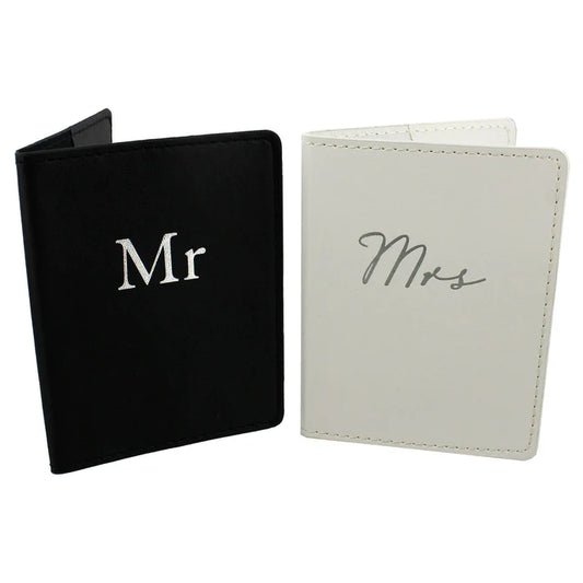 Mr & Mrs Passport Holder Set
