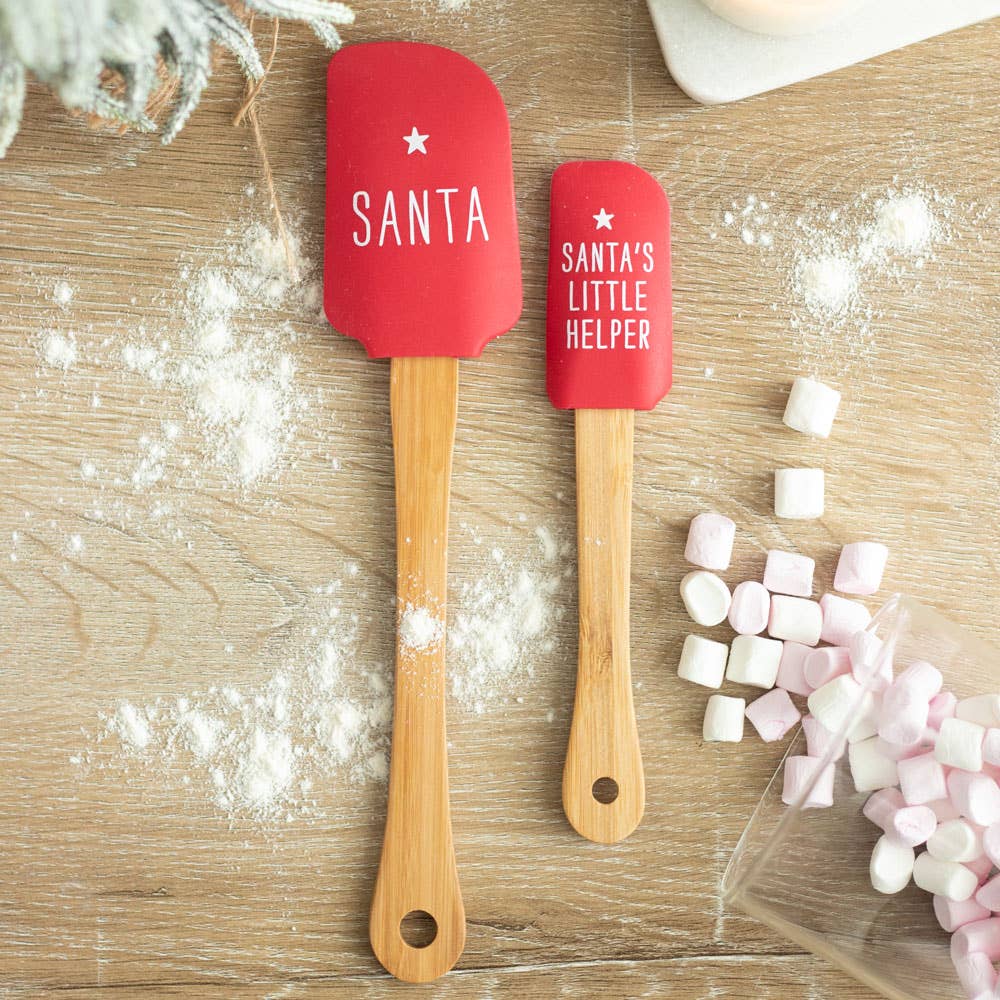 Santa's Helper Silicone Christmas Spatula Set