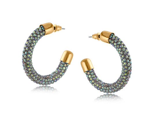 Cosette Sparkly Hoop Earrings